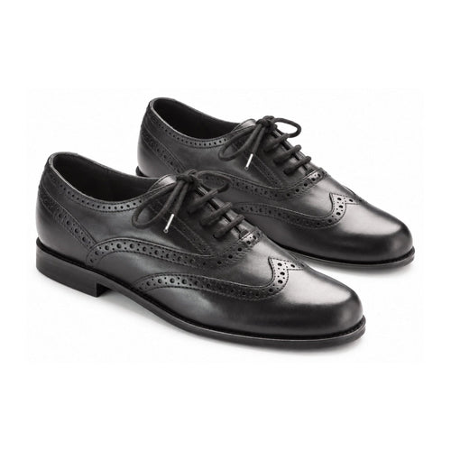 Black Soft Leather Lace for Boy by London Kids